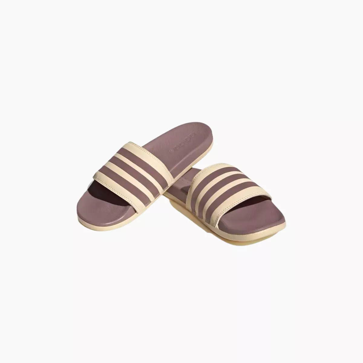 Adidas Adilette comfort slides-Purple/Sand Strata