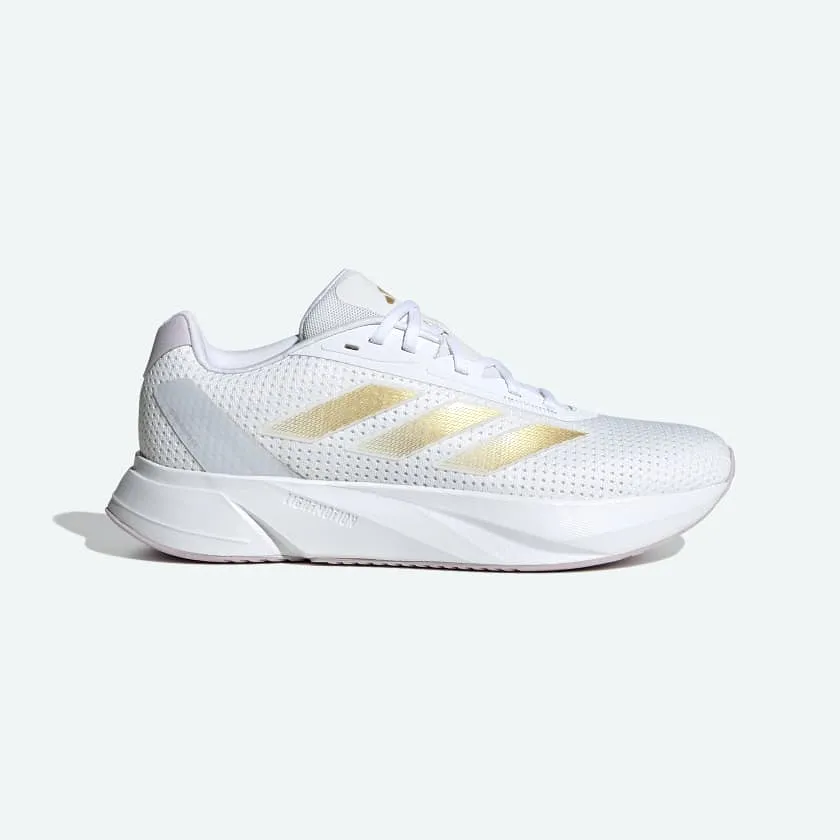 ADIDAS WOMEN'S DURAMO SL WHITE/GOLD RUNNING SHOES