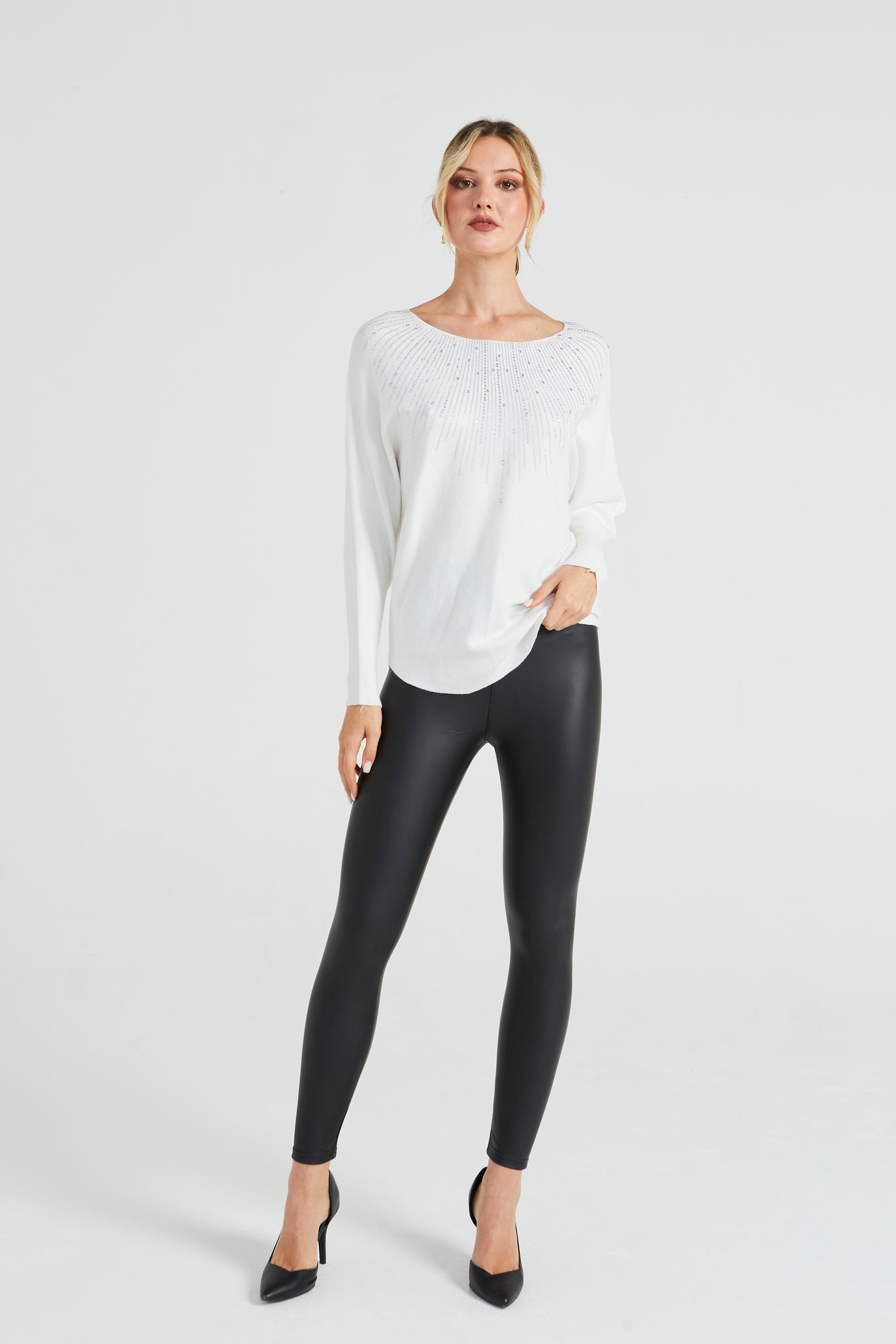 Angeleye Batwing Knitted Jumper