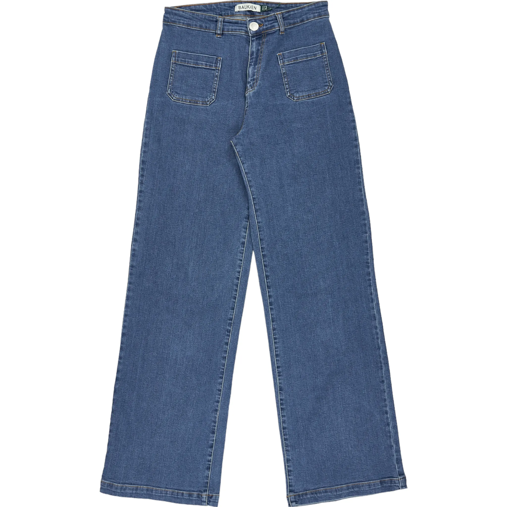 Baukjen Blue Wide Leg Jeans