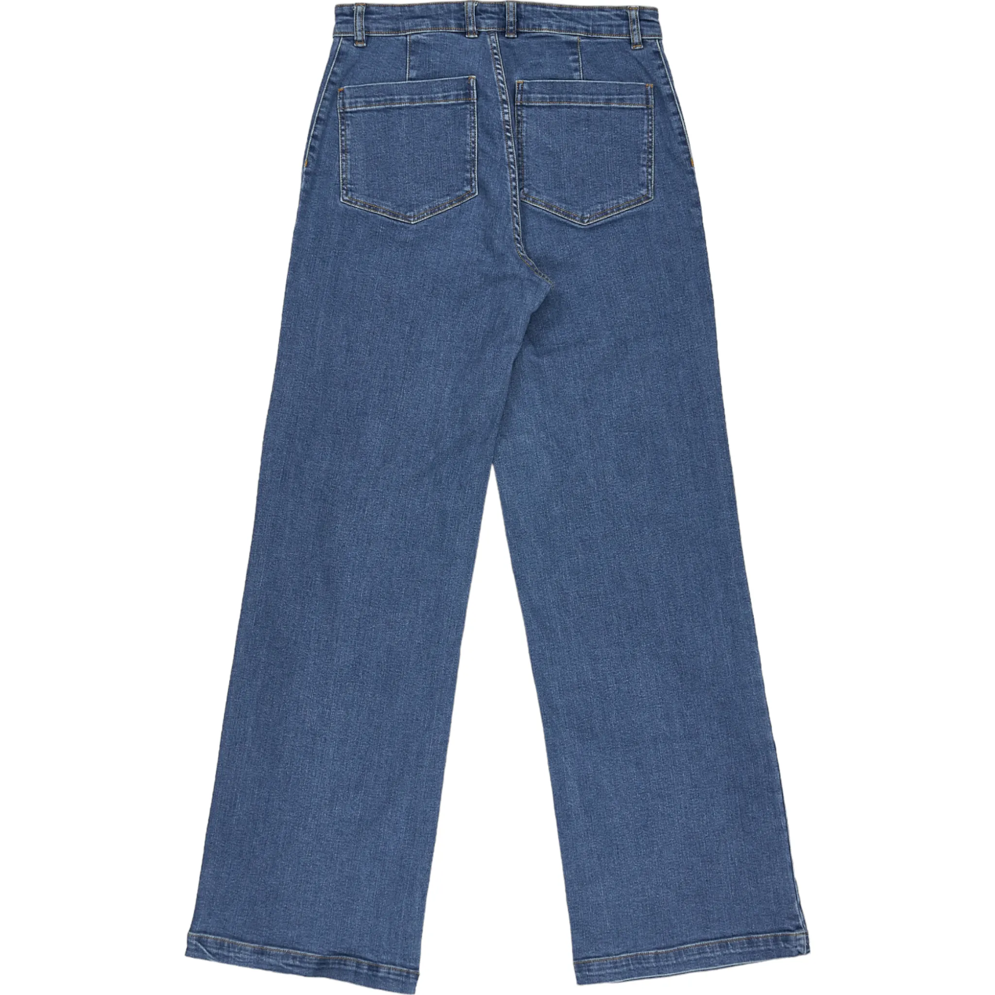 Baukjen Blue Wide Leg Jeans