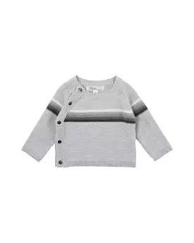 Bebe White Marl Stripe Jumper