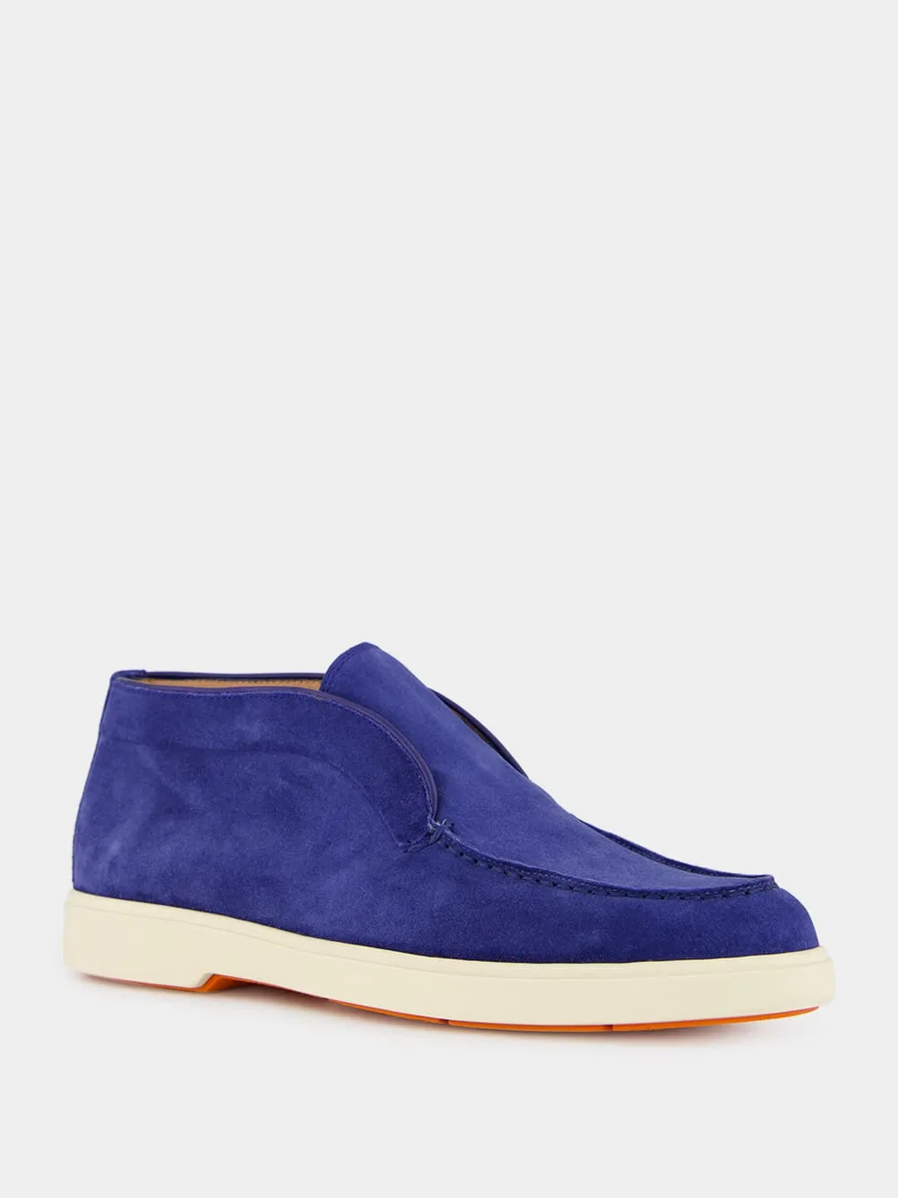 Blue Suede Desert Boots