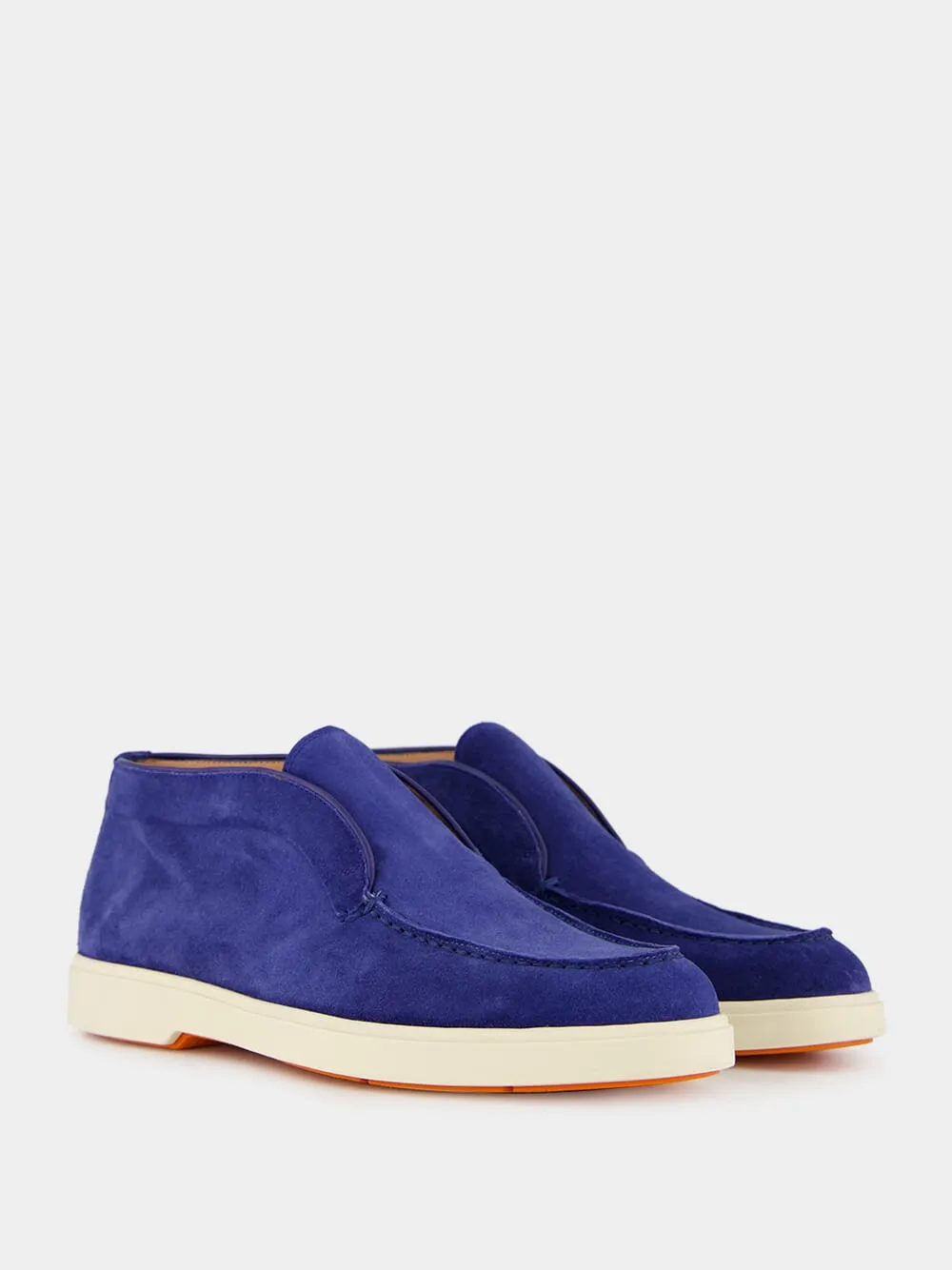 Blue Suede Desert Boots