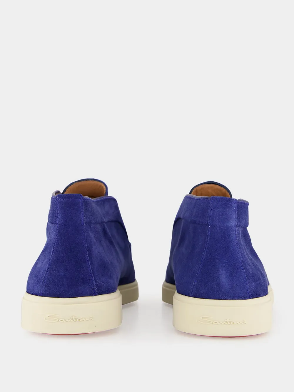 Blue Suede Desert Boots