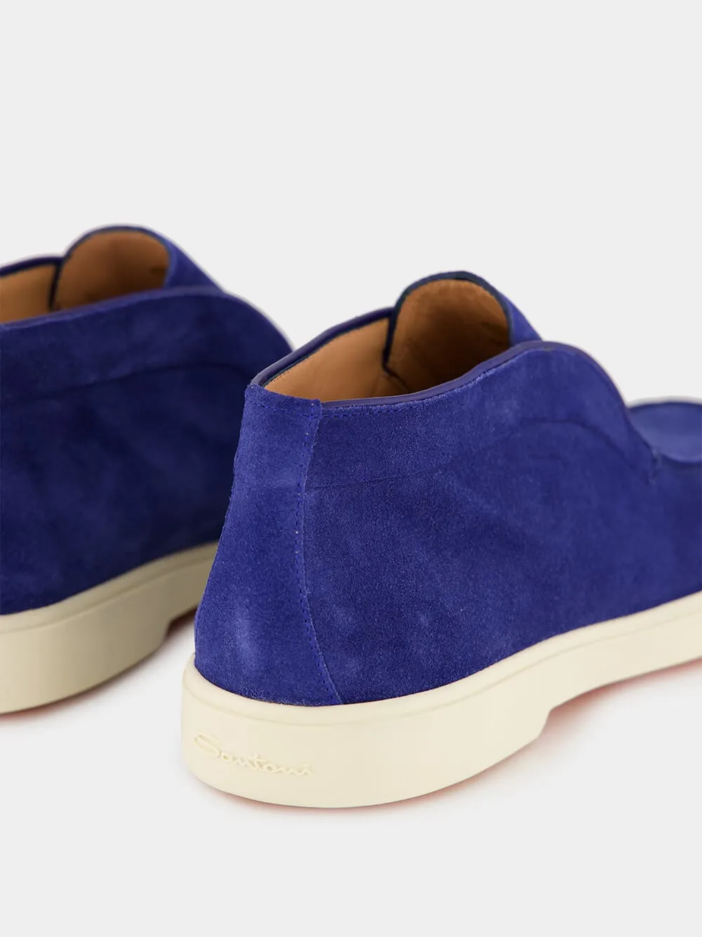 Blue Suede Desert Boots