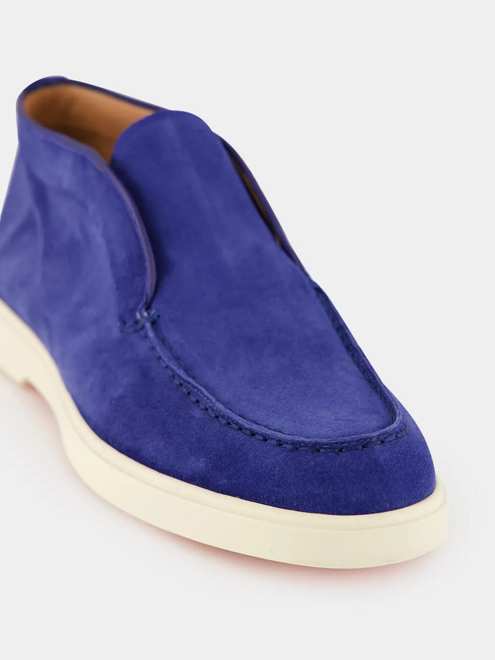 Blue Suede Desert Boots