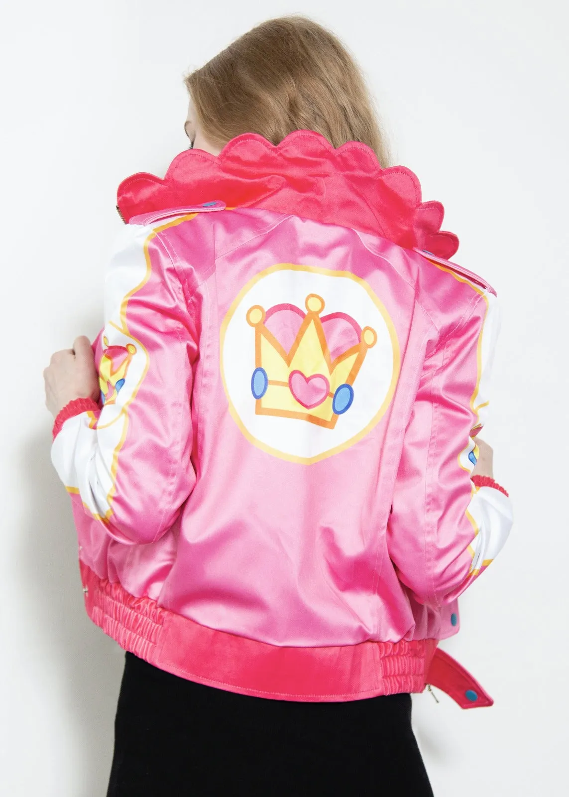 Buy Womens Pink Racing Princess Peach Bomber Jacket