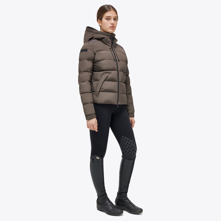 Cavalleria Toscana hooded nylon puffer jacket 4C00 Brown