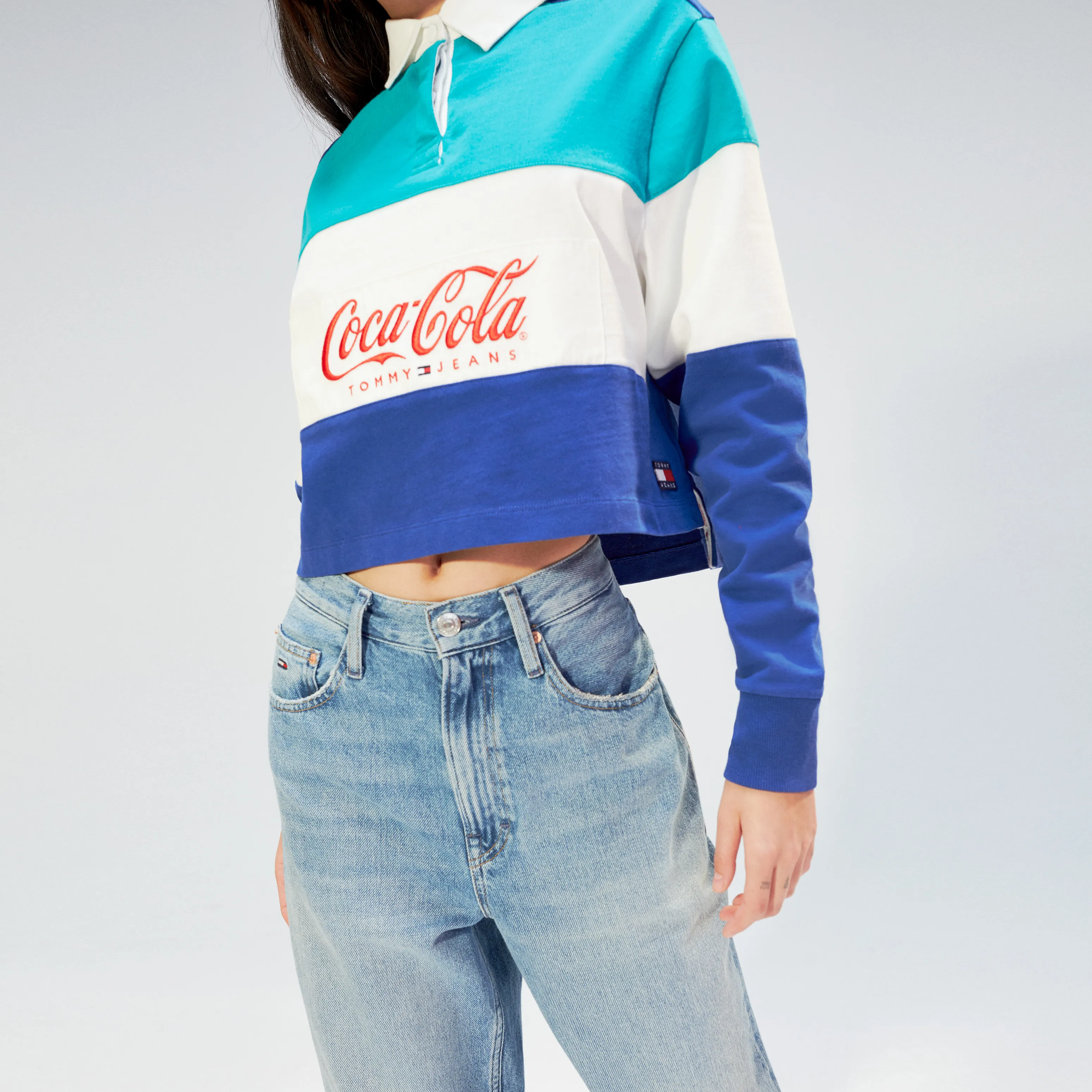 Coca-cola Cropped Fit Rugby Shirt | Hoodies | Tommy Hilfiger