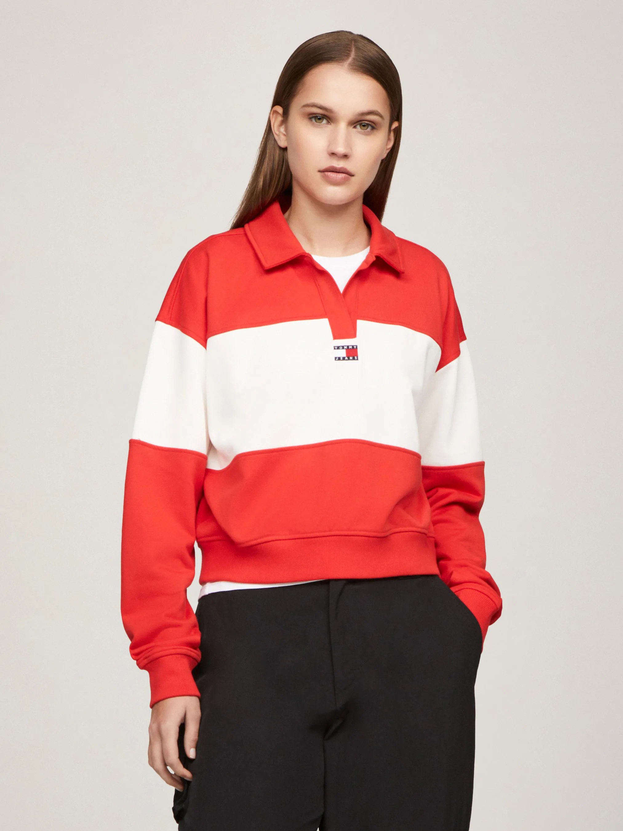 Colourblock Badge Sweatshirt | Sweatshirts & Hoodies | Tommy Jeans