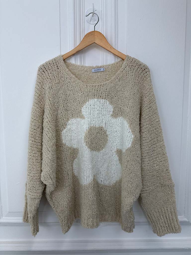 Daisy Boucle Knit - Stone