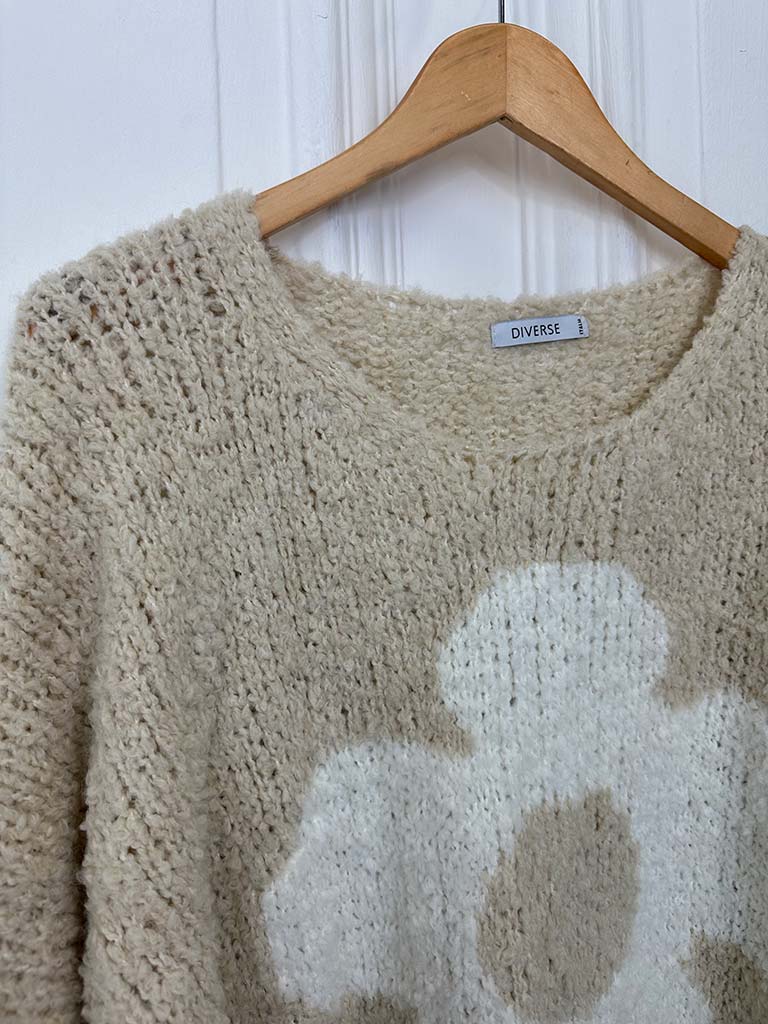 Daisy Boucle Knit - Stone