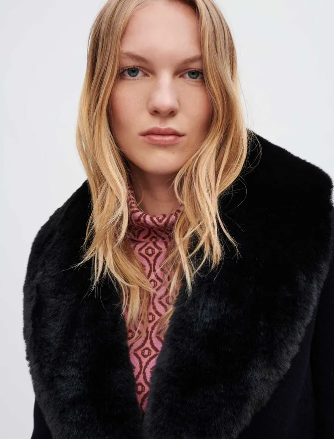 DOUBLE-FACED FAUX FUR COAT