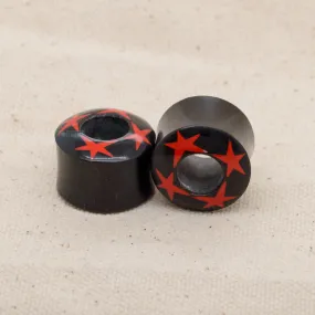 Double-Flared Horn Eyelets - Red Stars (3/4)