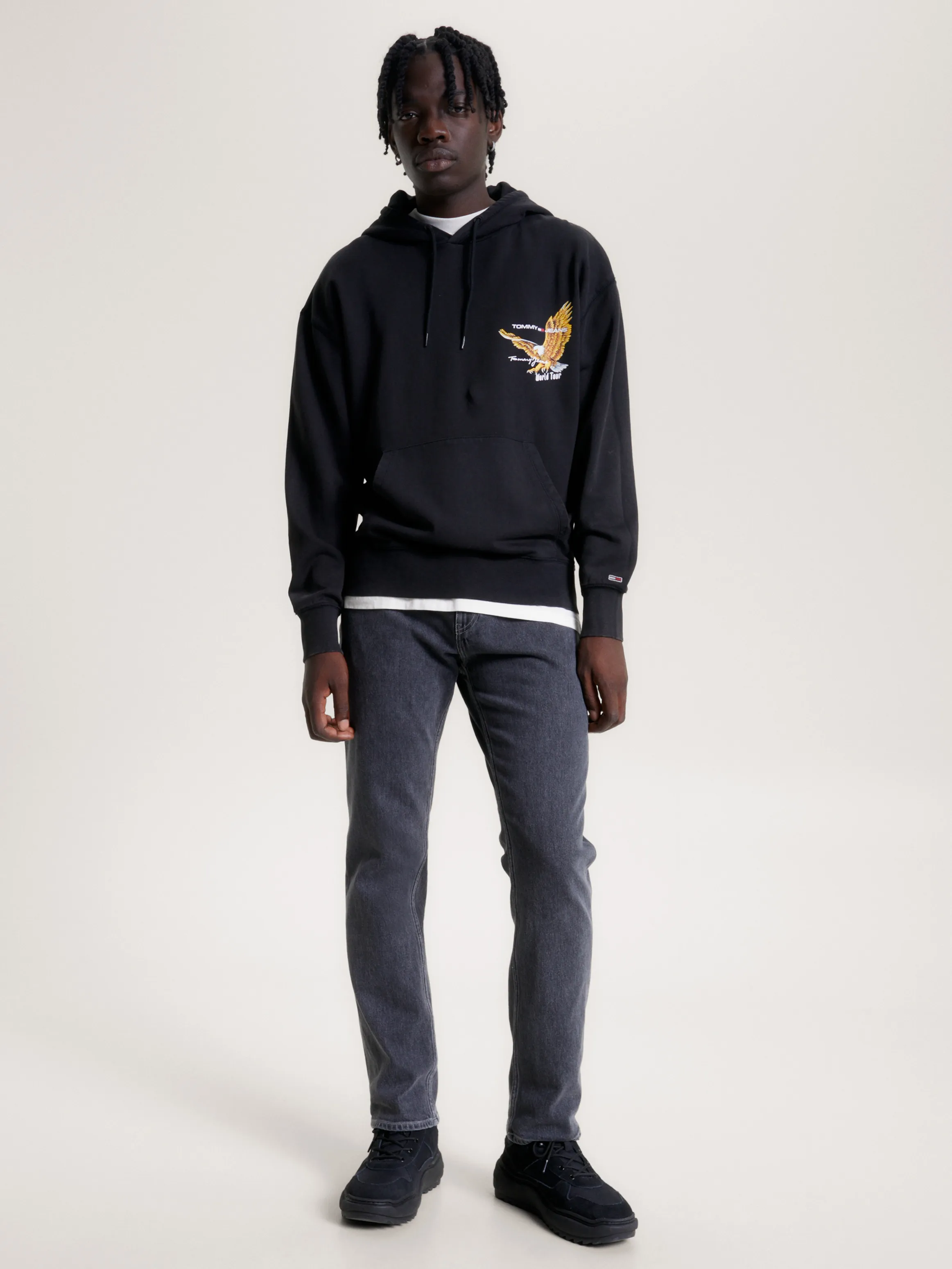 Eagle Motif Relaxed Fit Hoodie | Sweatshirts & Hoodies | Tommy Jeans