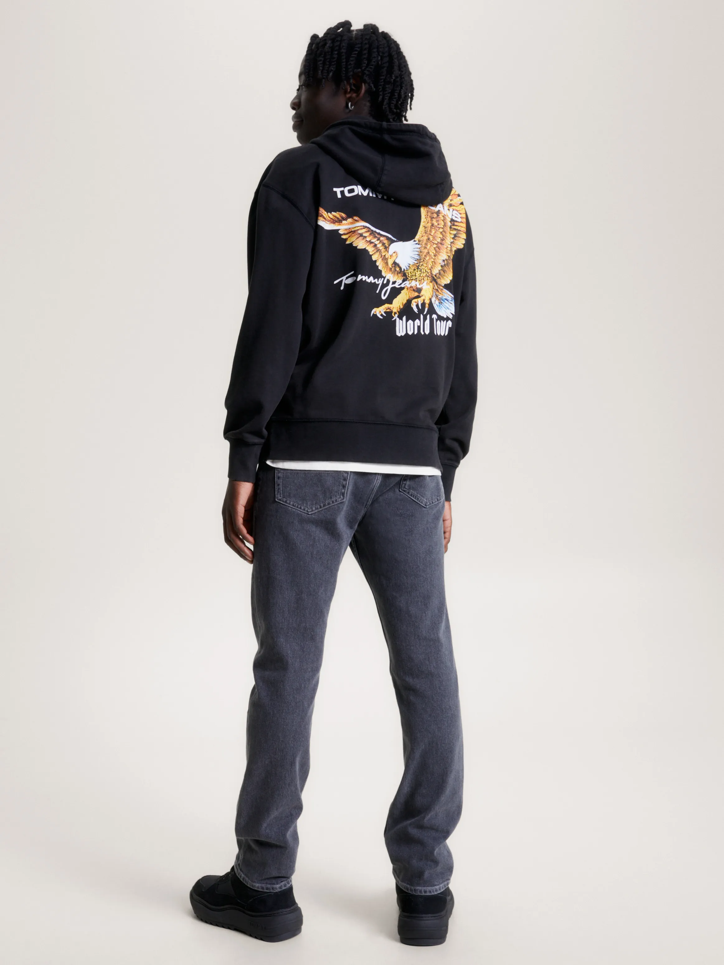 Eagle Motif Relaxed Fit Hoodie | Sweatshirts & Hoodies | Tommy Jeans