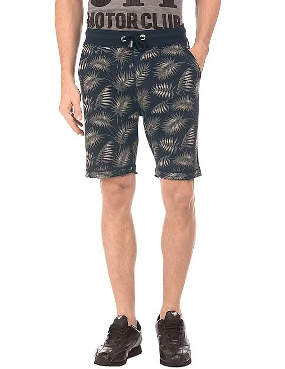 Ed Hardy Drawstring Waist Printed Shorts