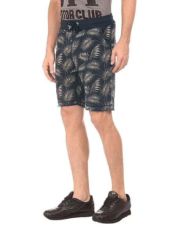 Ed Hardy Drawstring Waist Printed Shorts