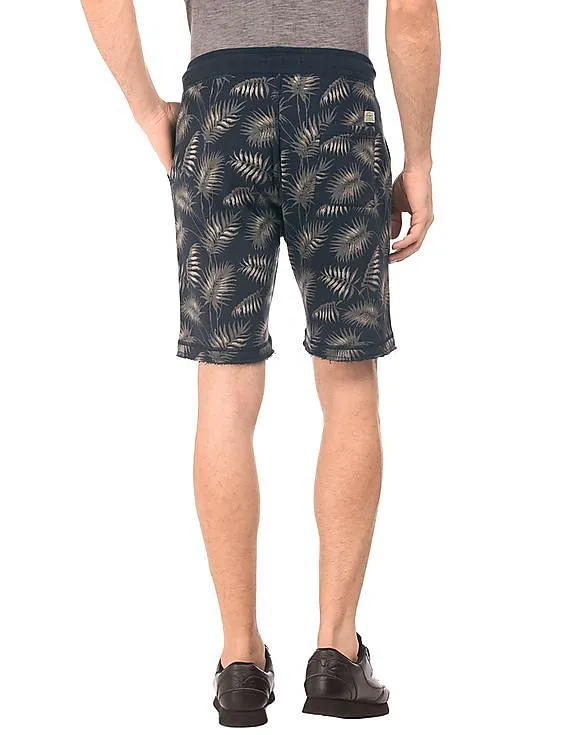 Ed Hardy Drawstring Waist Printed Shorts