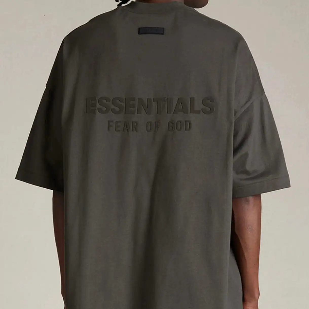 Fear of God Essentials Back Applique V-Neck Tee Ink (Oversized)