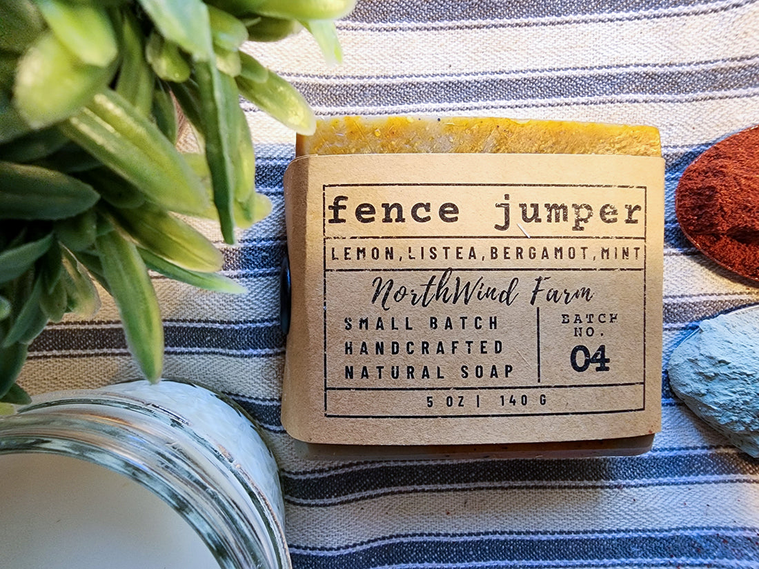 Fence Jumper Goat Milk Soap Bar Citrus Clove Rosemary