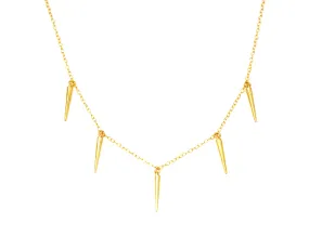 Five Spike Necklace