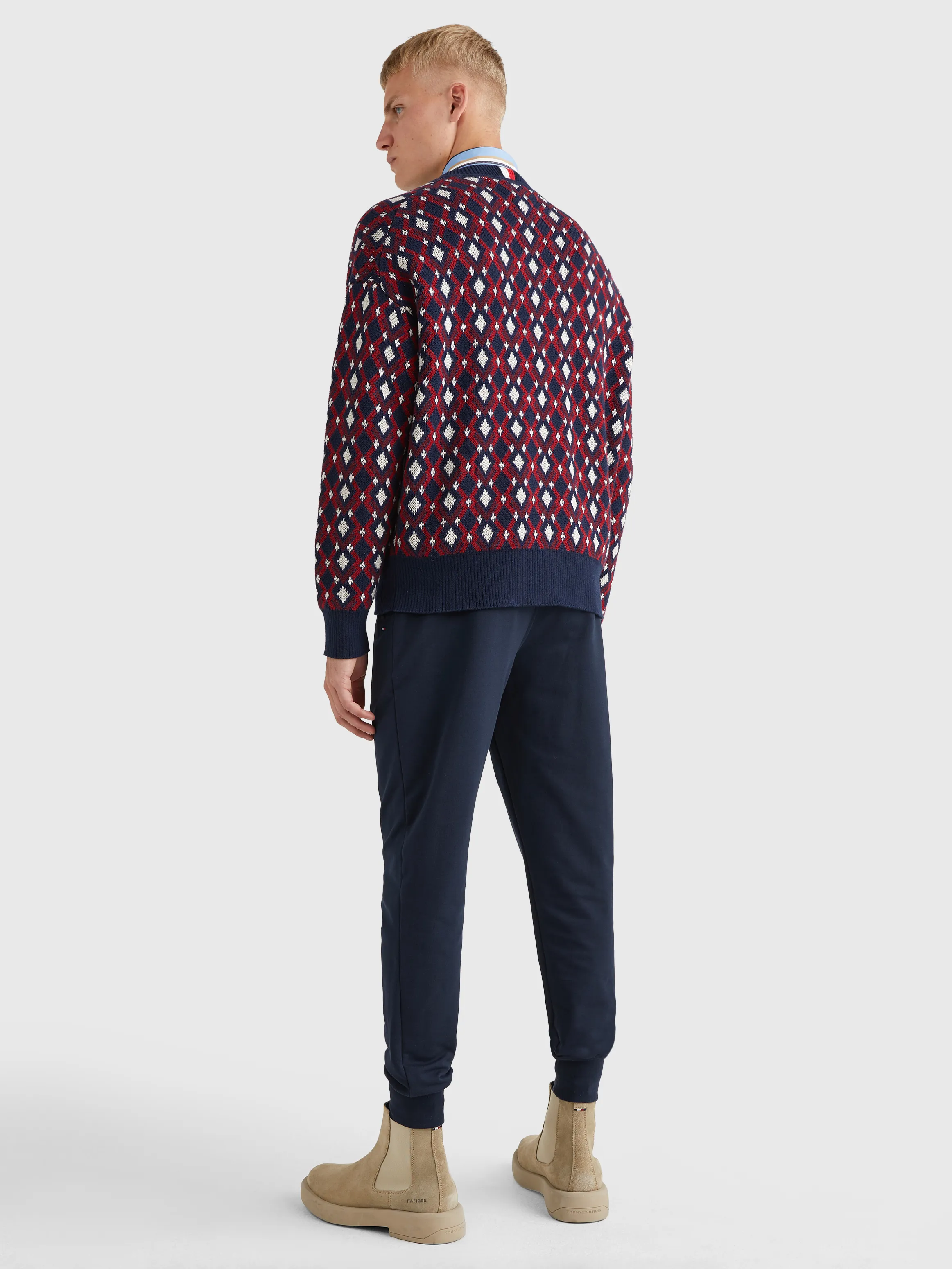 Geometric Intarsia Oversized Jumper | Sweatshirts & Hoodies | Tommy Hilfiger