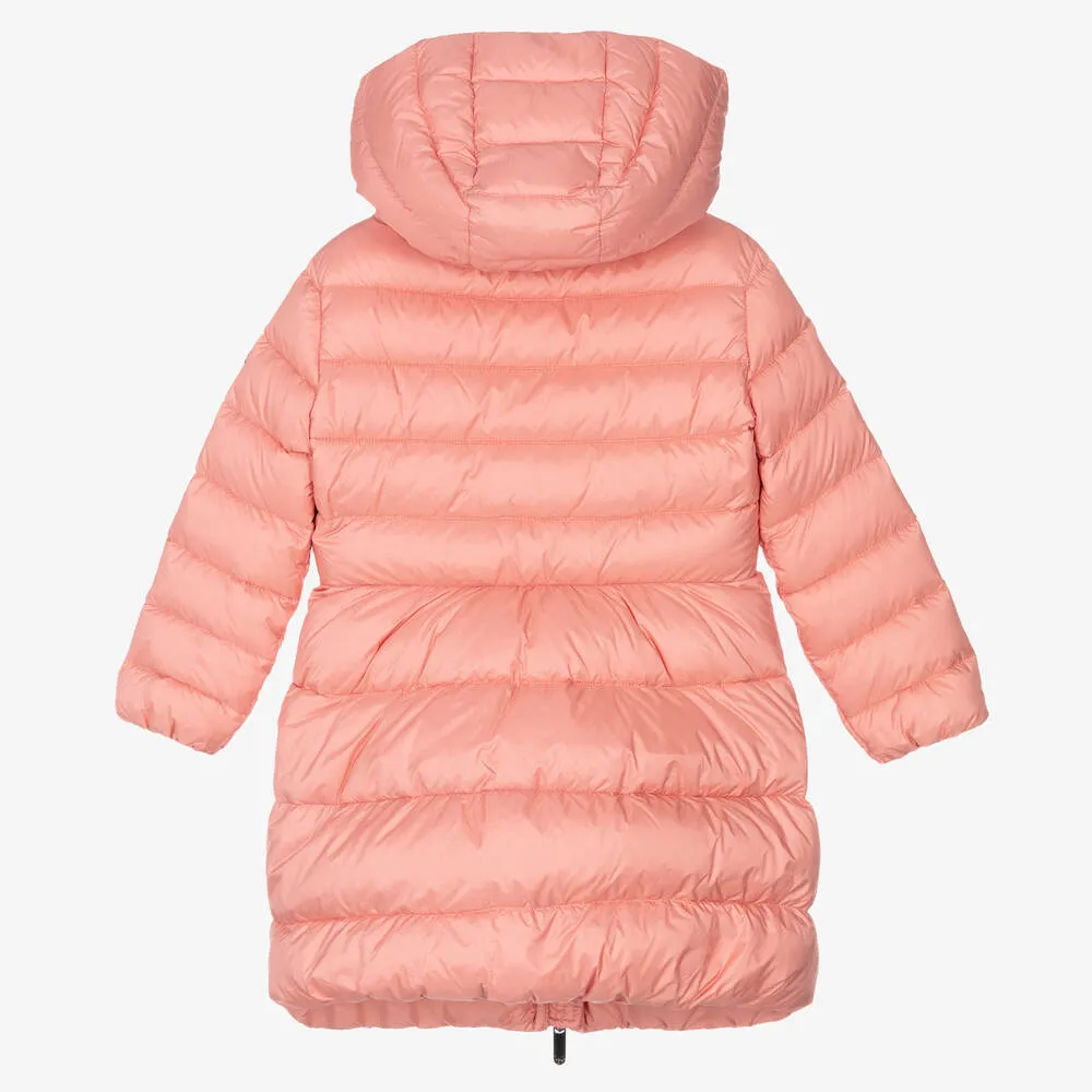 Girls Pink Down Puffer Coat