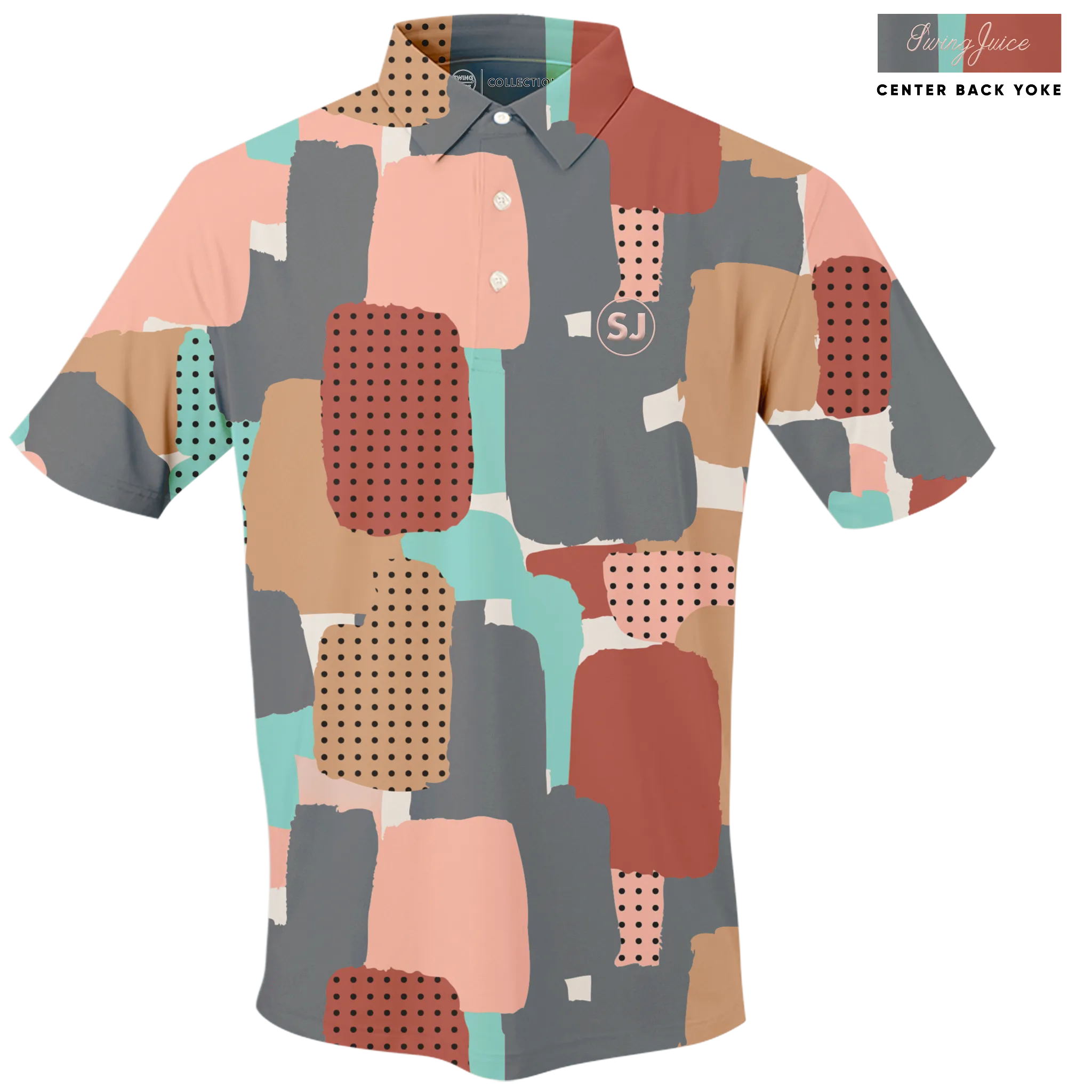 Golf Abstract Camo Men's Polo