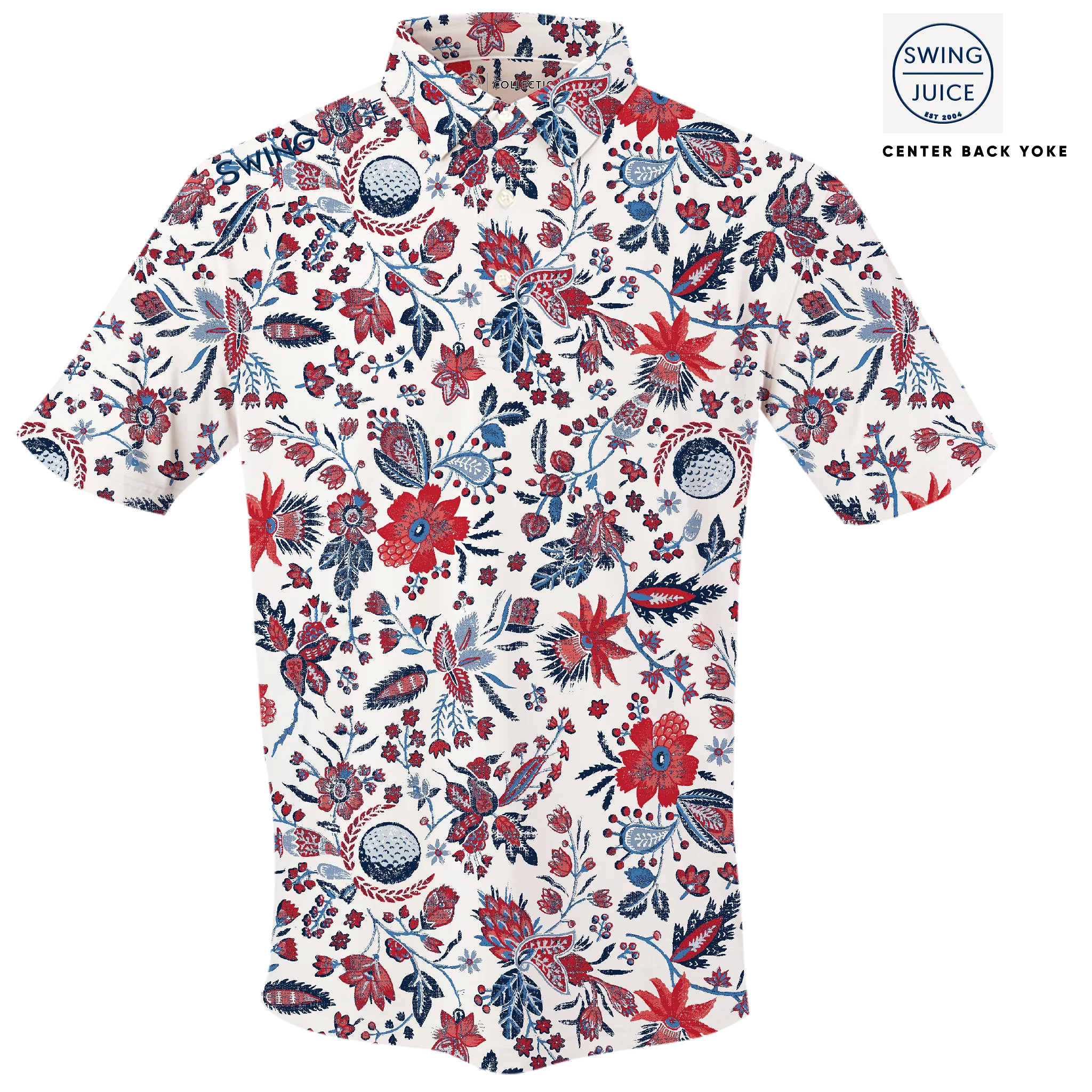 Golf Americana Floral Men's Polo