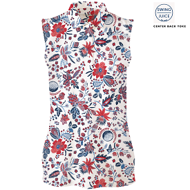 Golf Americana Floral Women's Sleeveless Polo