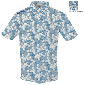 Golf Ballpark Floral Men's Polo