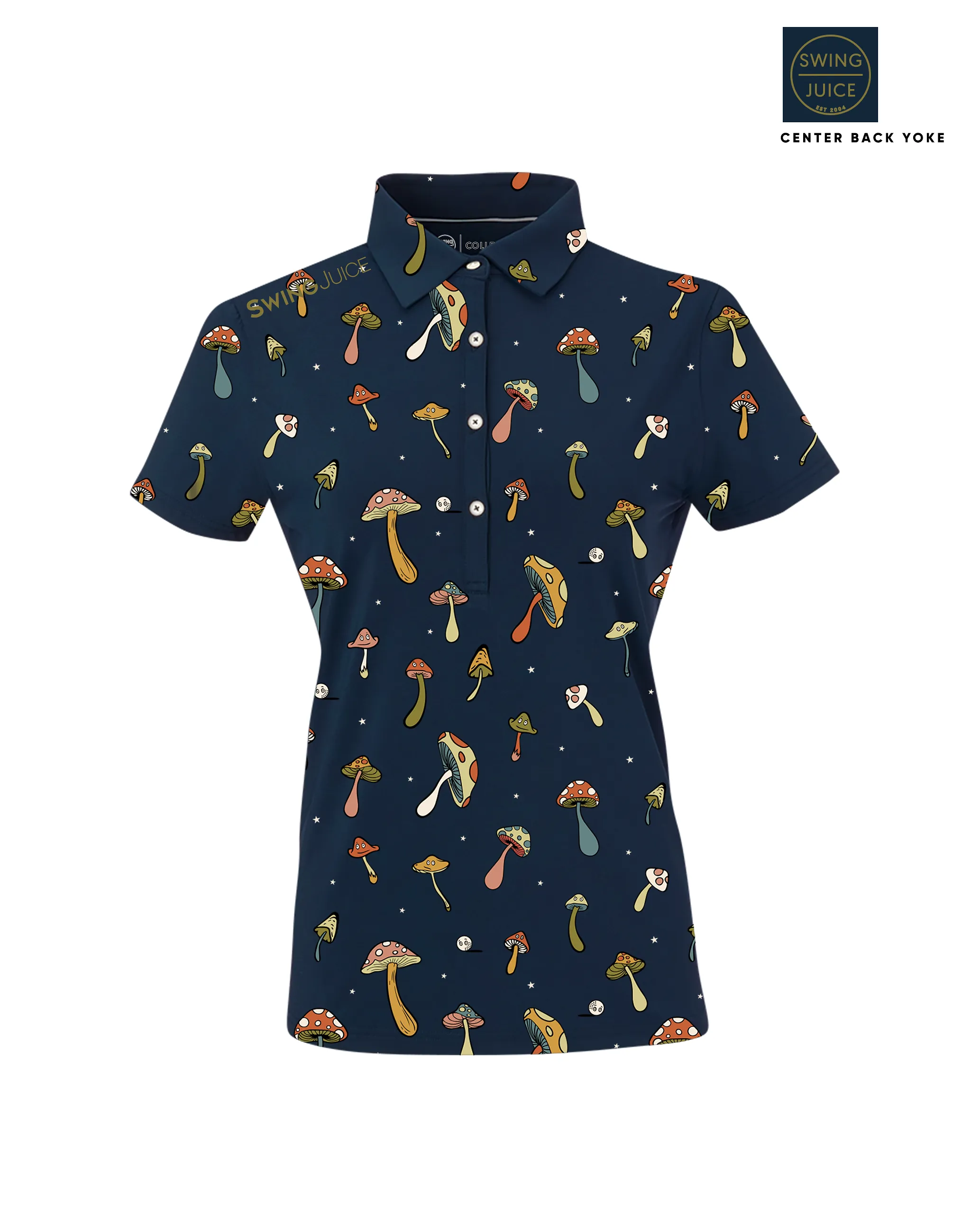 Golf Magic Mushrooms Women's Polo