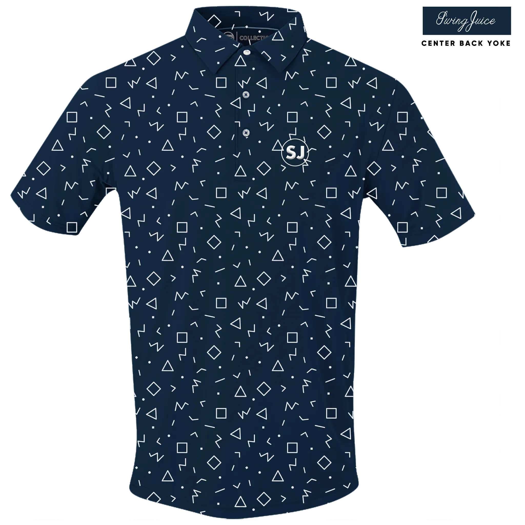 Golf Memphis Geometric Men's Polo