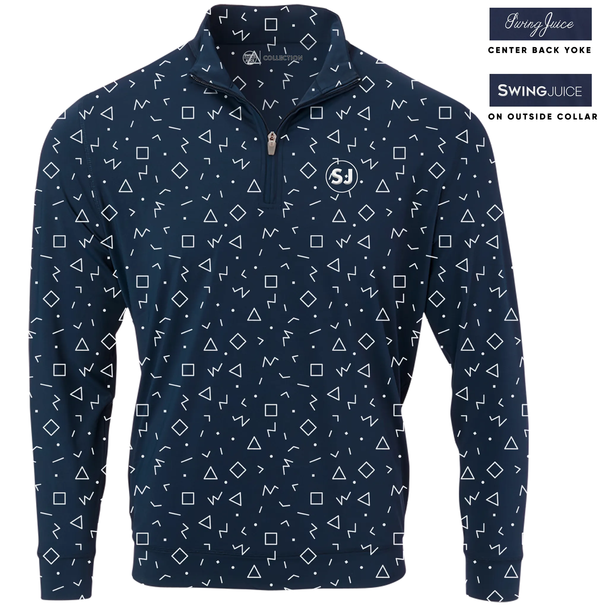 Golf Memphis Geometric Men's Quarter Zip