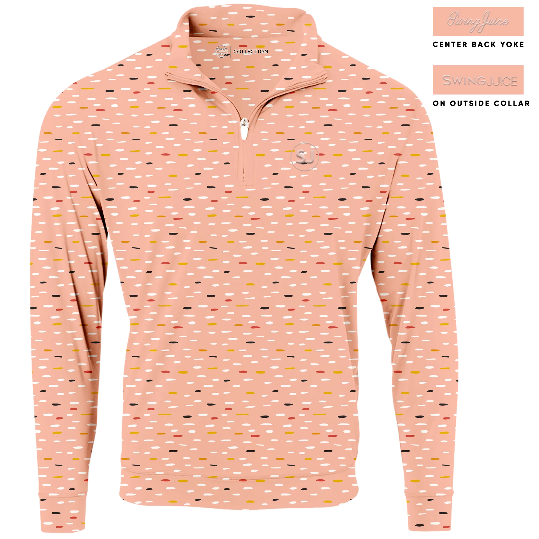 Golf Mid Century Nostalgia Men's Quarter Zip