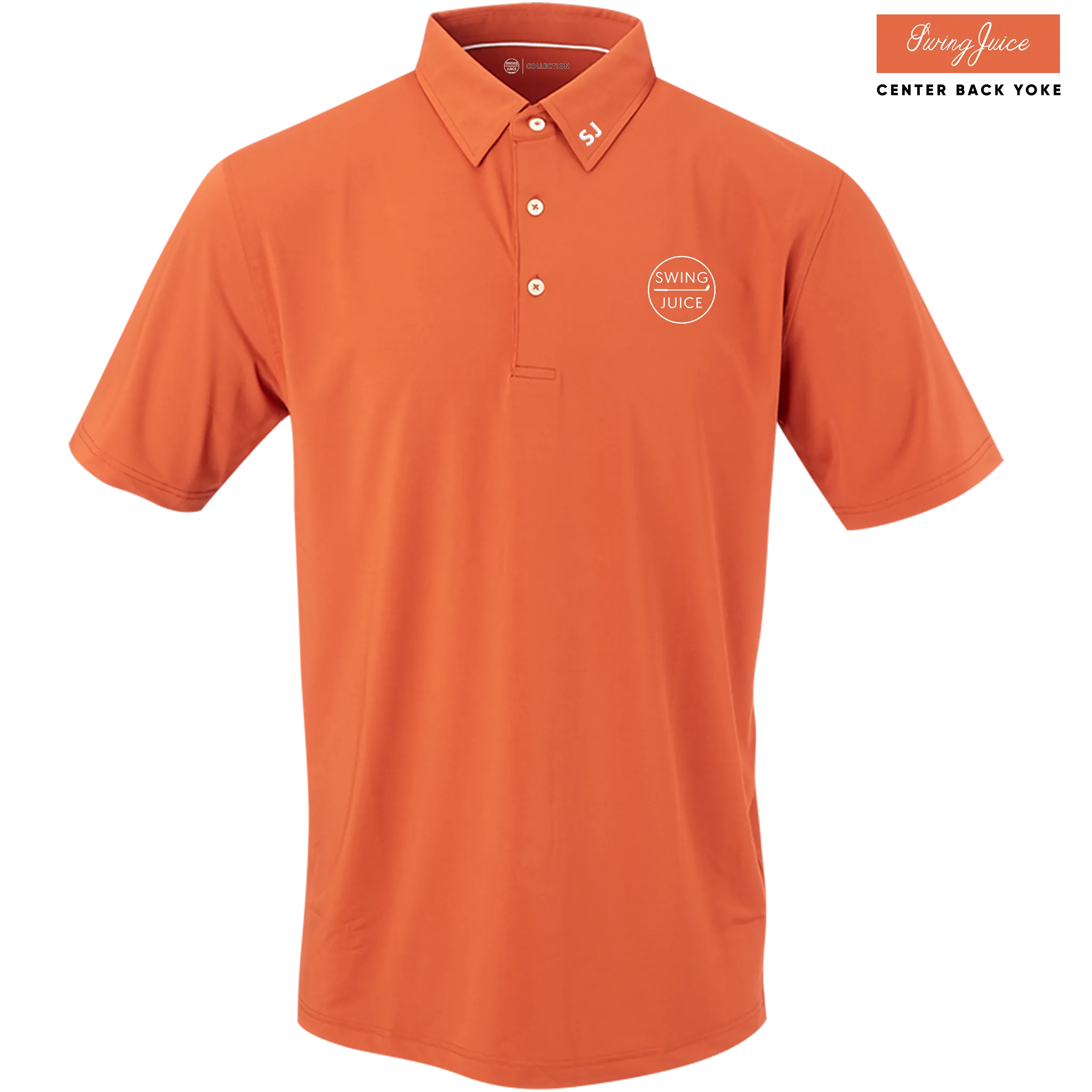 Golf Retro Men's Polo Burnt Orange