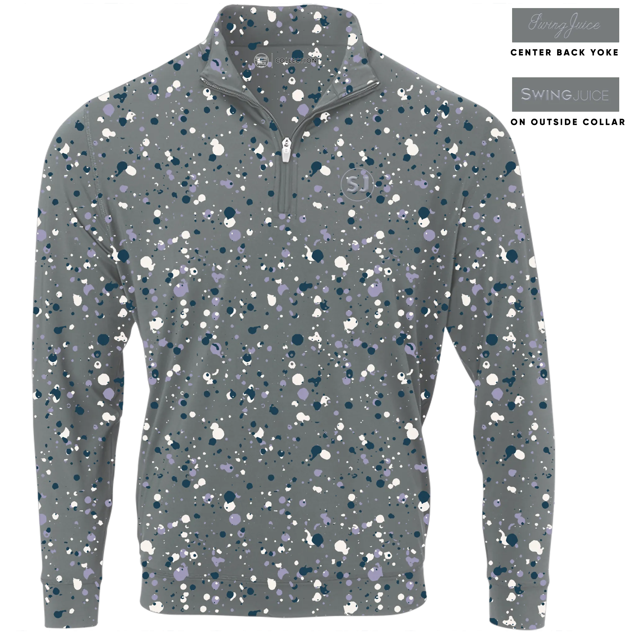 Golf Splatter Men's Quarter Zip