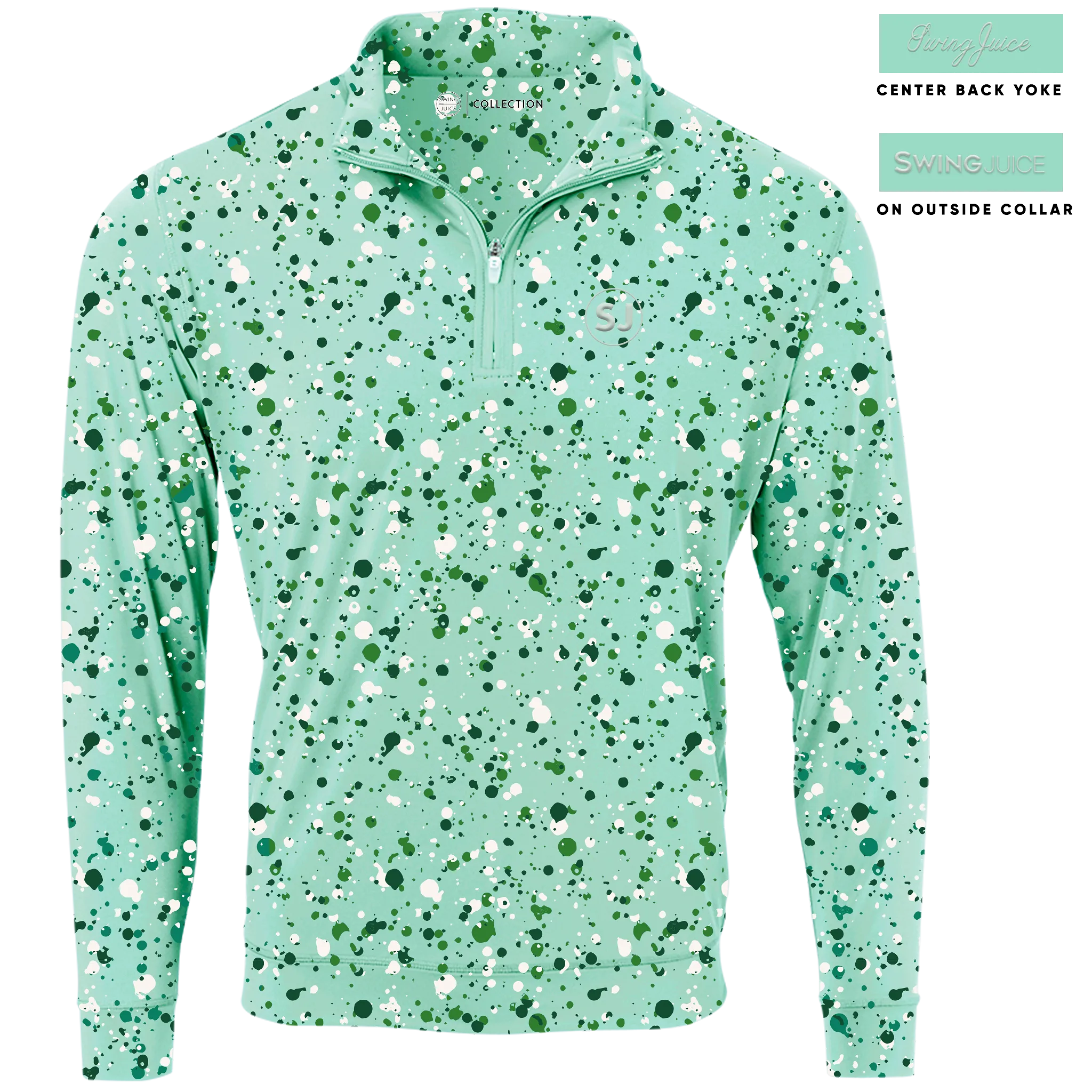 Golf Splatter Men's Quarter Zip