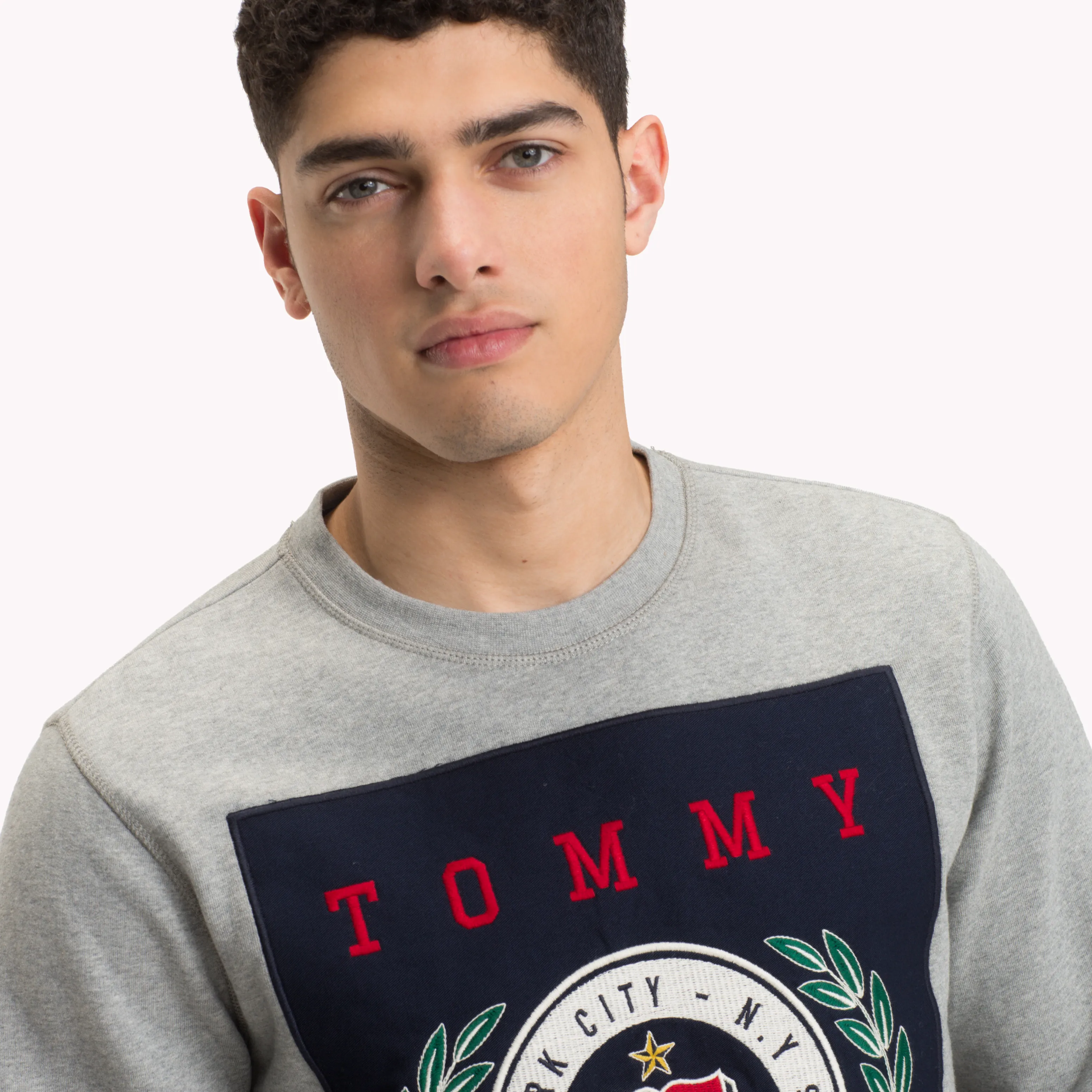 Grey Crest Sweatshirt | Sweatshirts & Hoodies | Tommy Hilfiger