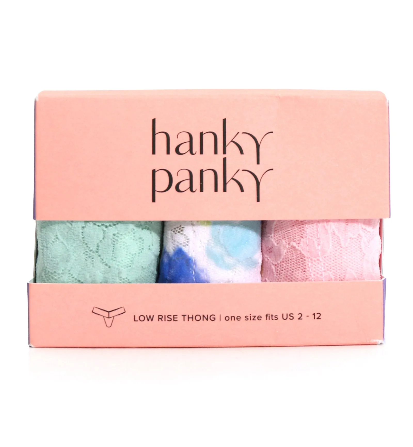 Hanky Panky 3-PACK Signature Lace Low Rise Thong (49113PK) - Brush Stroke