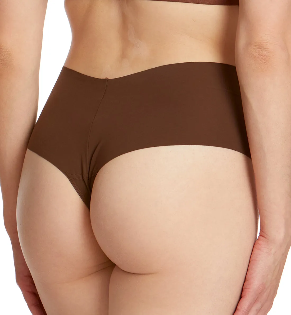 Hanky Panky BreatheSoft Hi-Rise Thong (6J1921B) - Mahogany