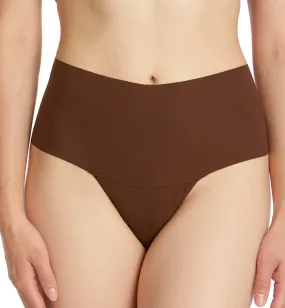 Hanky Panky BreatheSoft Hi-Rise Thong (6J1921B) - Mahogany