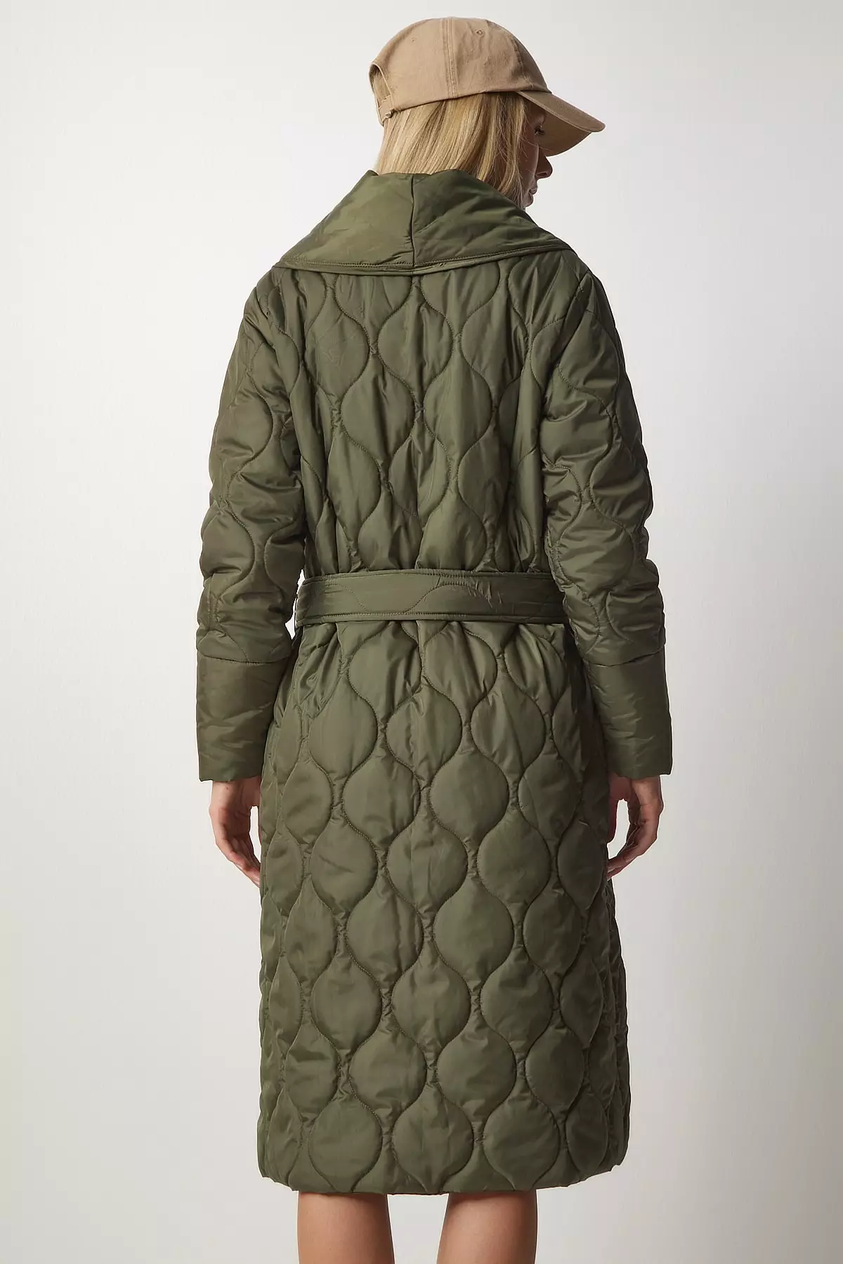 Happiness Istanbul Belted Quilted Coat