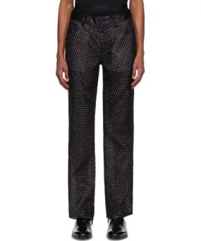 Helmut Lang Black Bubblewrap Worker Trousers