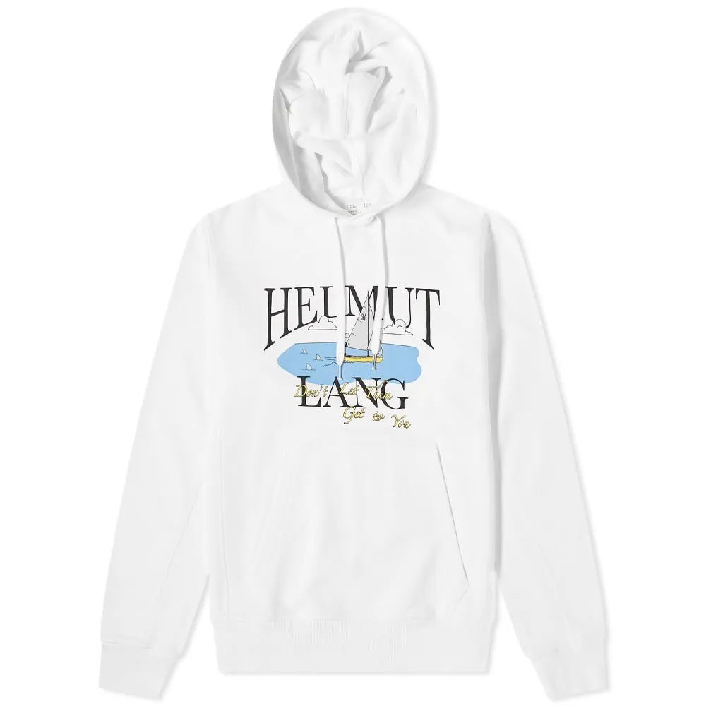 Helmut Lang x Saintwoods Ocean Logo Popover HoodieWhite