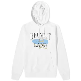 Helmut Lang x Saintwoods Ocean Logo Popover HoodieWhite