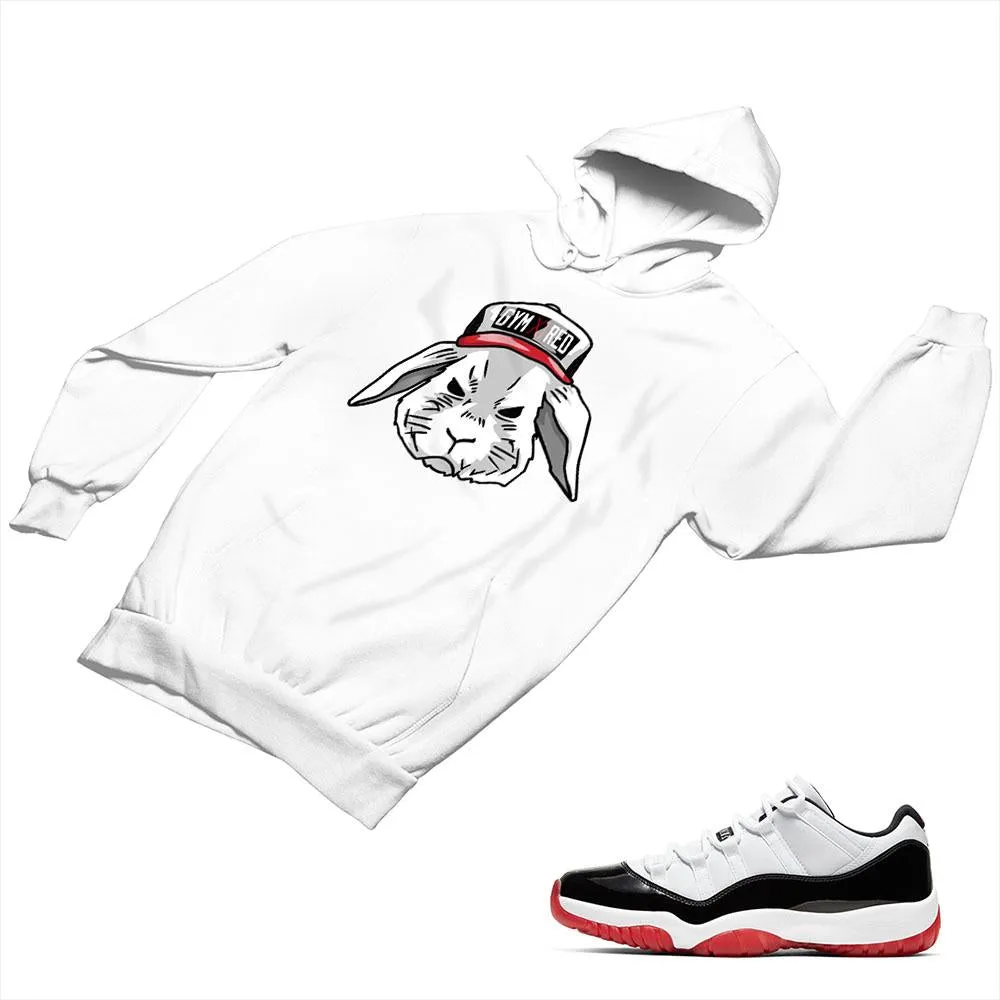 Jordan 11 White Bred Matching Custom Designed Hoodies JD 11-5-7-3