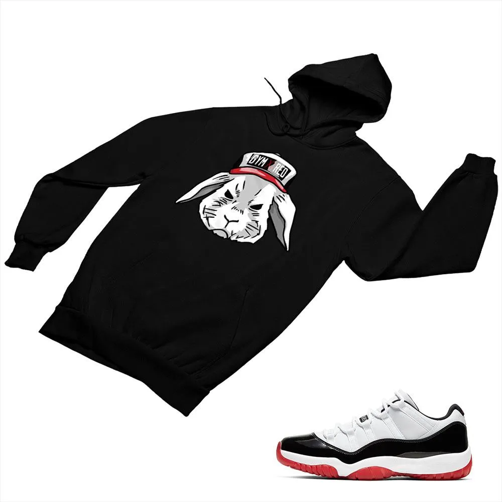 Jordan 11 White Bred Matching Custom Designed Hoodies JD 11-5-7-3